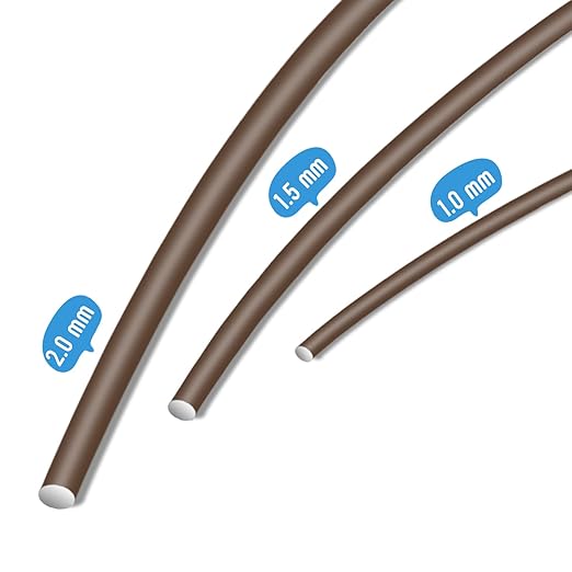 Sanlykate Bonsai Wire Tool Kit with Cutter, 3 Roll Tree Training Wires 98 Feet Total, 1.0mm, 1.5mm, 2.0mm Anodized Aluminum Wire Set, Hold Plant Branches Trunks - Brown