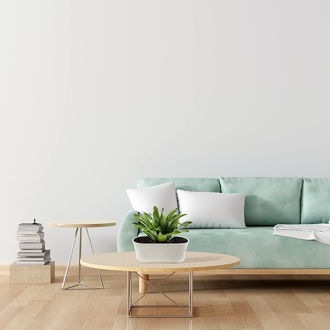 5-Pack Herb Planter,Window Boxes Planters with Multiple Drainage Holes,8.5" x 3.3" Oval Herb Garden Planter indoor/outdoor for Grow Plants, Flowers or Succulents, Deck Railing Window Planter Box