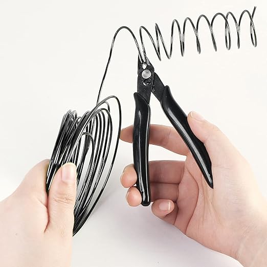 Sanlykate Bonsai Training Wire Kit, 9 Roll Tree Training Wires 295.27 Feet Total, 1.0mm, 1.5mm, 2.0mm Anodized Aluminum Wire Set, Hold Plant Branches Trunks - Black