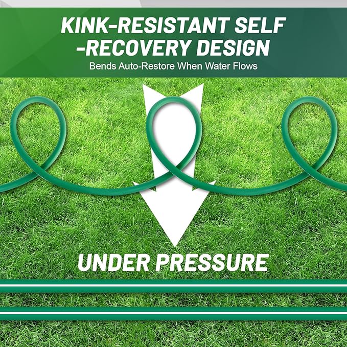 Short Garden Hose 10 ft – Hybird Water Hose Leader - Small Hose Extendsion, Heavy Duty Hose Extender for Lawn Watering, Car Washing - Burst 500 Psi (10 ft)